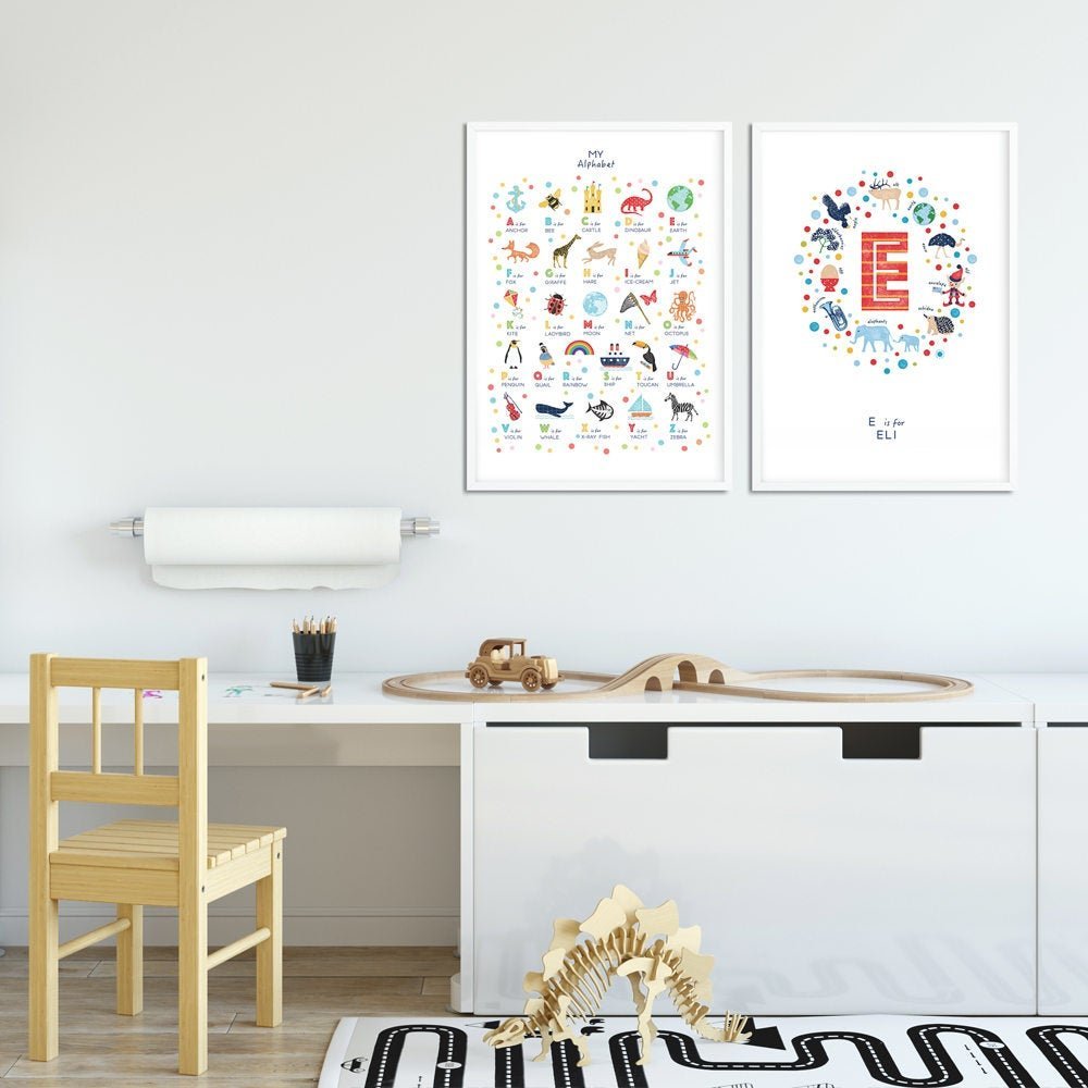 My Alphabet Poster - Uppercase - PaperPaintPixels