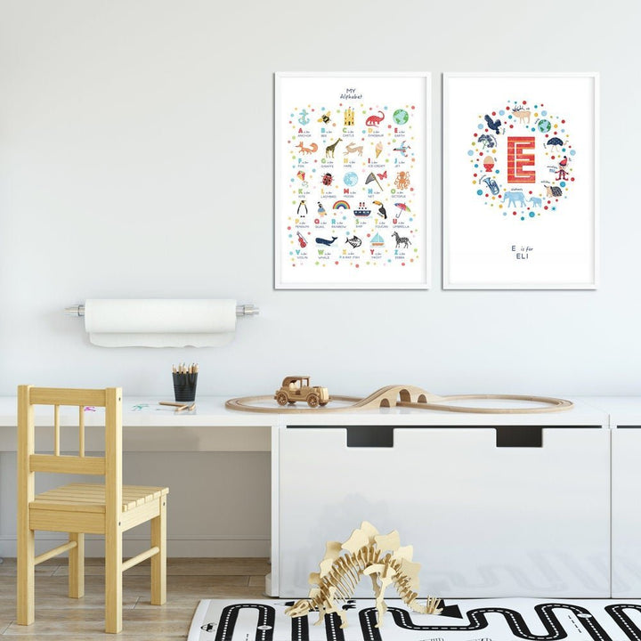 My Alphabet Poster - Uppercase - PaperPaintPixels