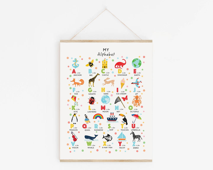 My Alphabet Poster - Uppercase - PaperPaintPixels