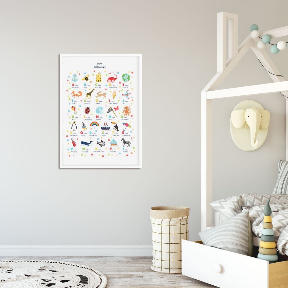 My Alphabet Poster - Uppercase - PaperPaintPixels