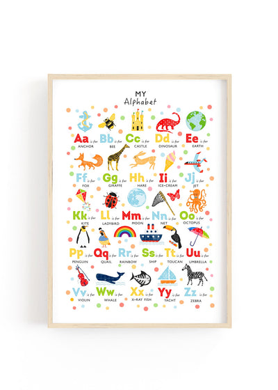 My Alphabet Poster - Upper and Lowercase Letters