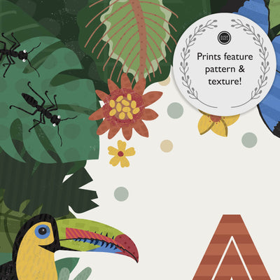 Personalised Jungle Animals Nursery Prints Set - PaperPaintPixels
