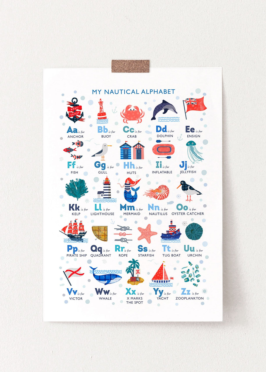 Nautical Alphabet Print - PaperPaintPixels
