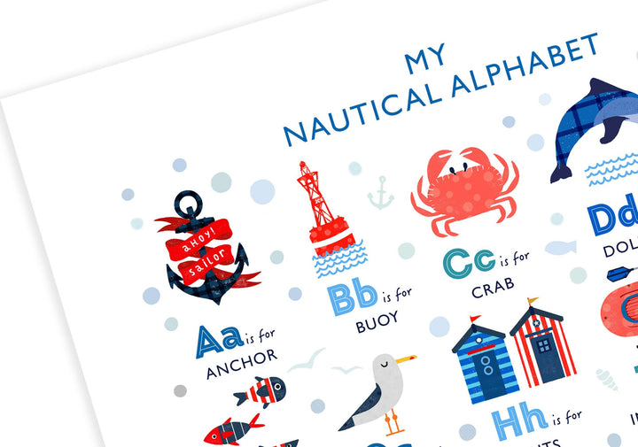 Nautical Alphabet Print Set - PaperPaintPixels