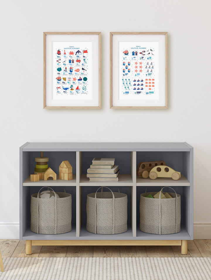 Nautical Alphabet Print Set - PaperPaintPixels