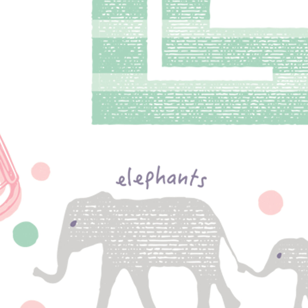 Girls Initial Letter E Name Art Print - PaperPaintPixels