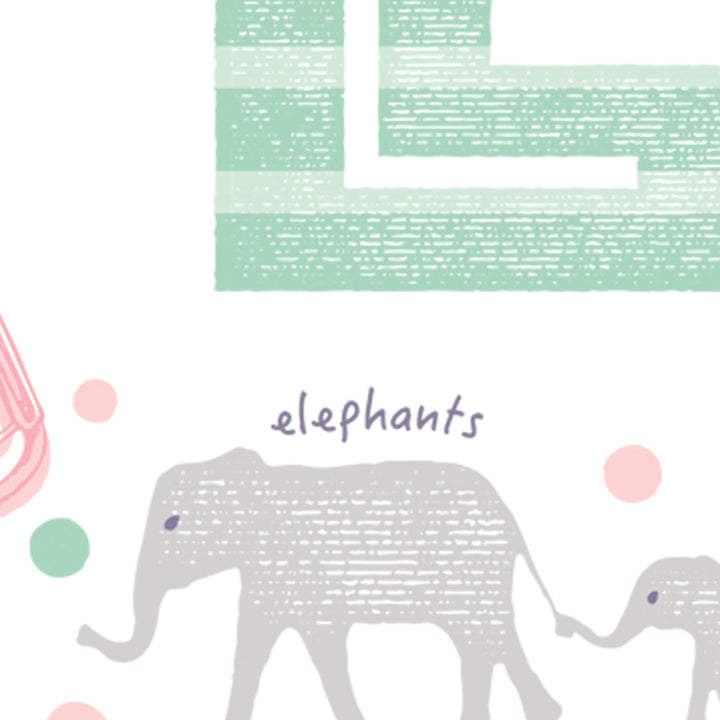 Personalised Baby Girl Name Art, Letter E Nursery Wall Art, Custom Girls Name Sign - PaperPaintPixels