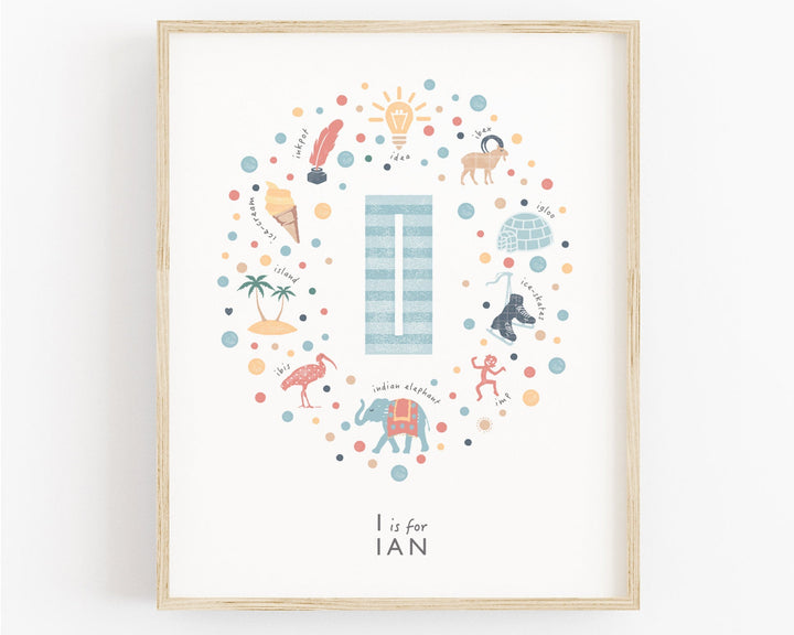 Personalised Boys Nursery Print Set - PaperPaintPixels