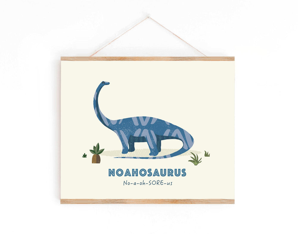 Personalized Diplodocus Dinosaur Wall Art - PaperPaintPixels