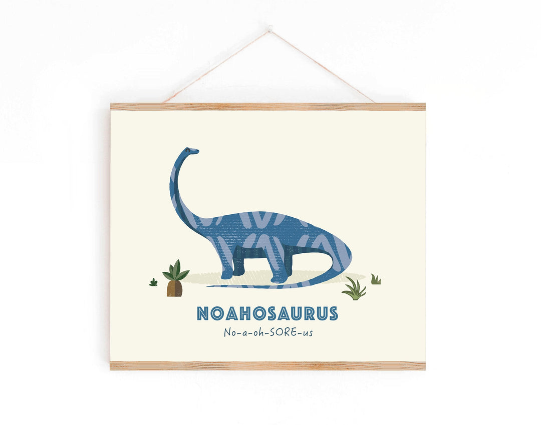 Personalized Diplodocus Dinosaur Wall Art - PaperPaintPixels