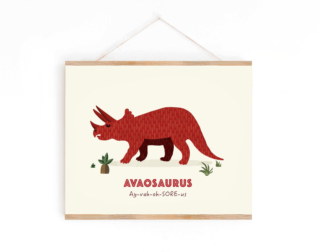 Personalized Name Dinosaur Print - PaperPaintPixels