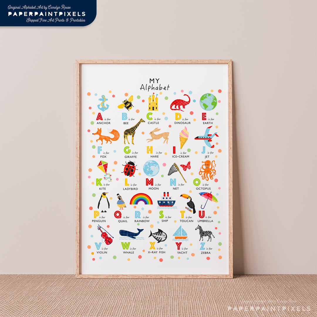 Alphabet Poster - Printable Wall Art