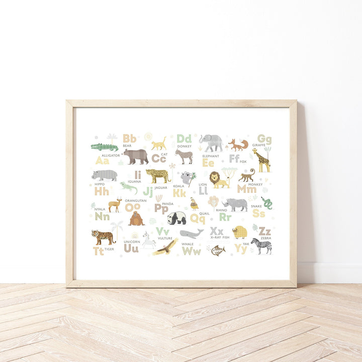 Safari Animals Alphabet - PaperPaintPixels