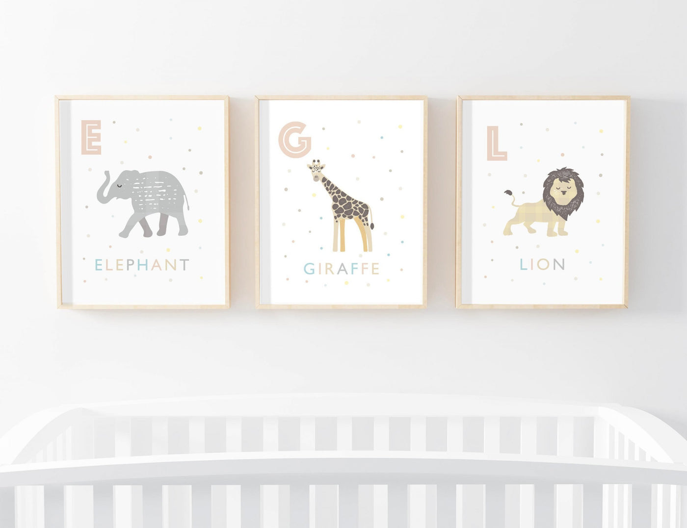 Safari Animals Nursery Art Set - PaperPaintPixels
