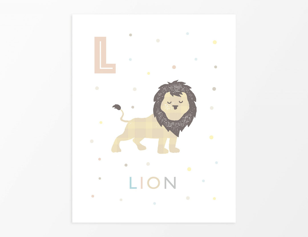 Safari Animals Nursery Art Set - PaperPaintPixels