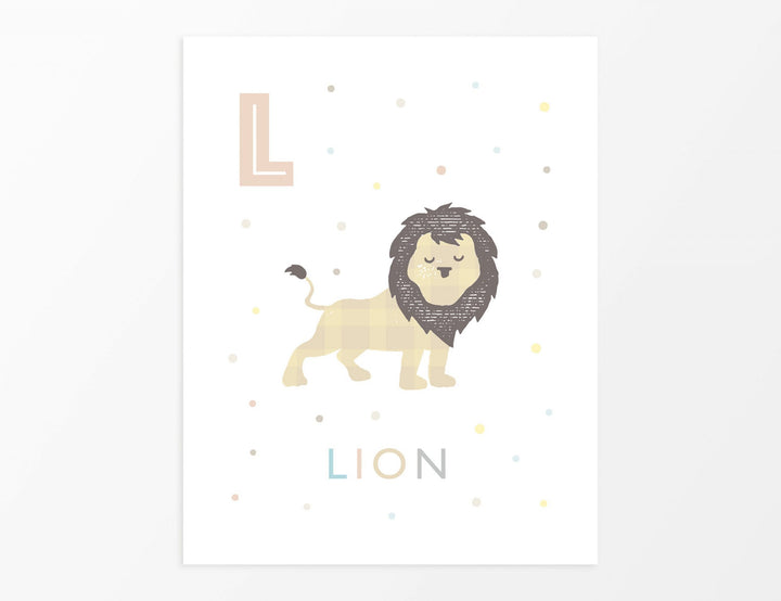 Safari Animals Nursery Art Set - PaperPaintPixels