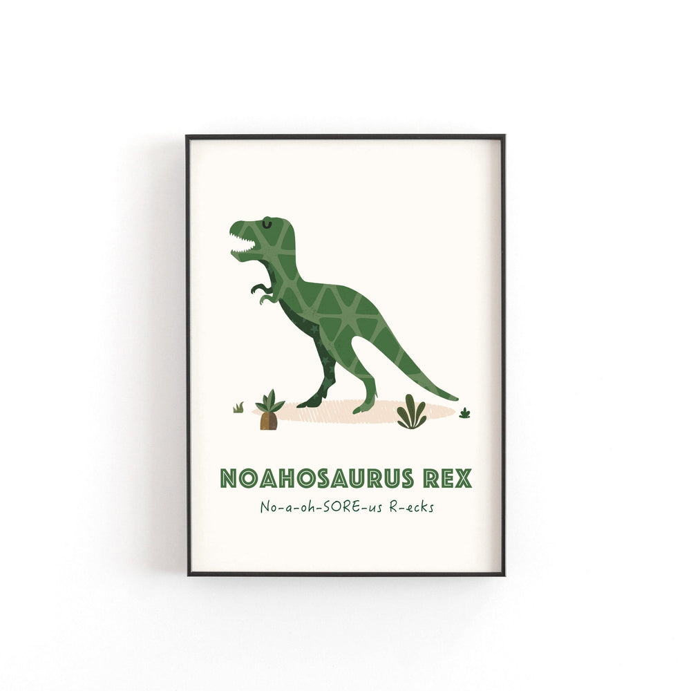 T - Rex Personalized Gift for Kids - PaperPaintPixels