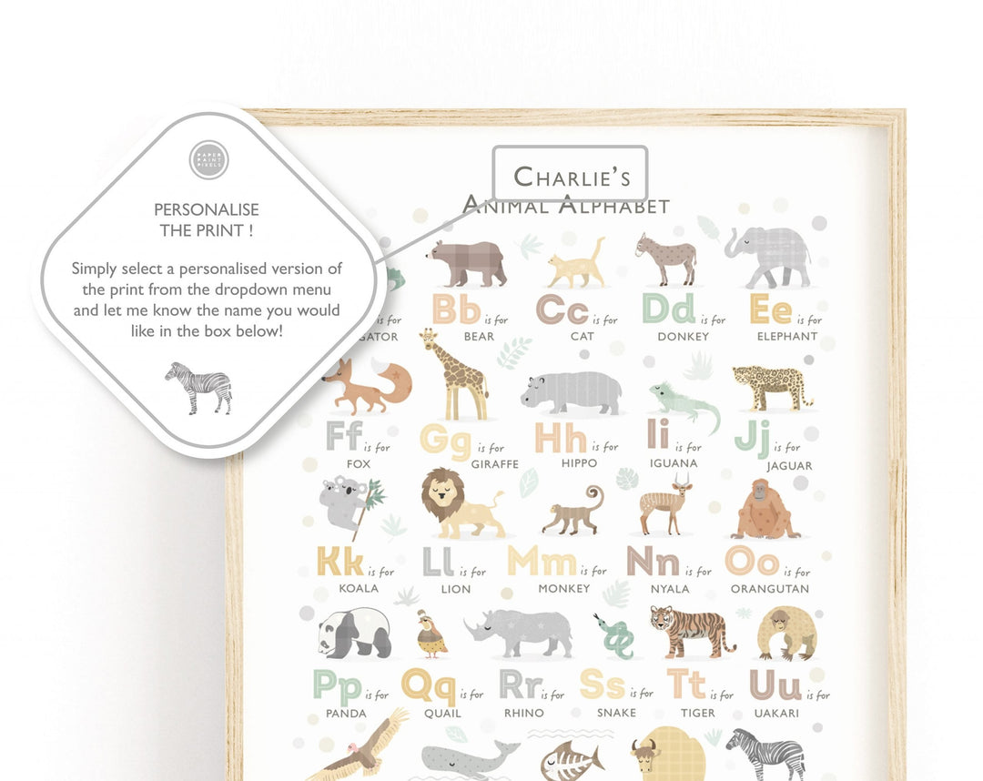 The Savannah ABC - PaperPaintPixels
