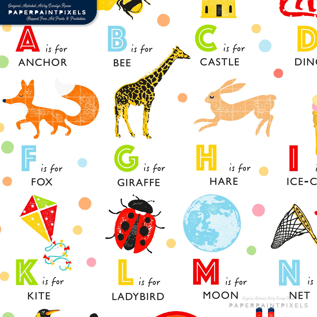 The Signature Alphabet | Instant Download - PaperPaintPixels