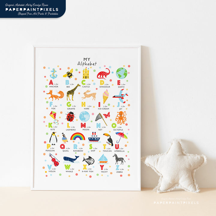 The Signature Alphabet | Instant Download - PaperPaintPixels