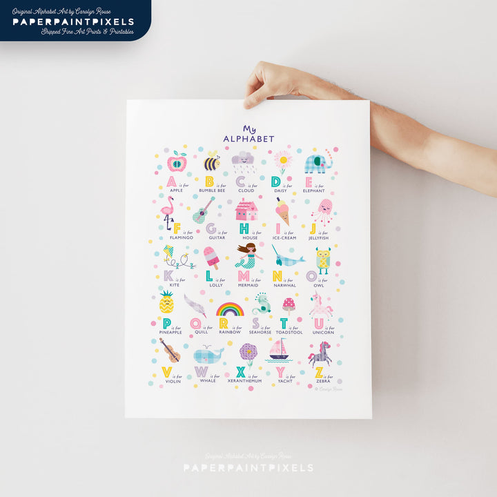 The Sweetheart Alphabet | Instant Download - PaperPaintPixels