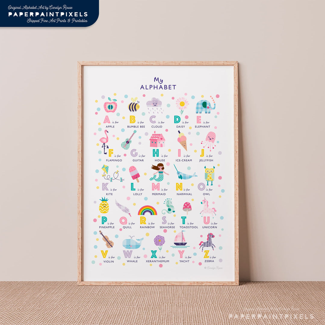 The Sweetheart Alphabet | Instant Download - PaperPaintPixels