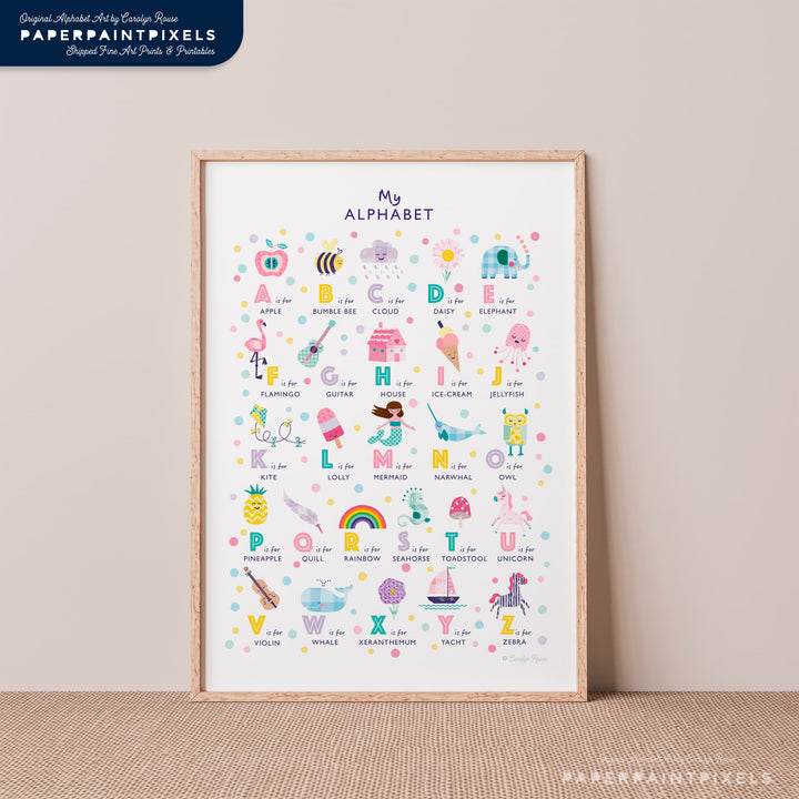 The Sweetheart Alphabet | Instant Download - PaperPaintPixels