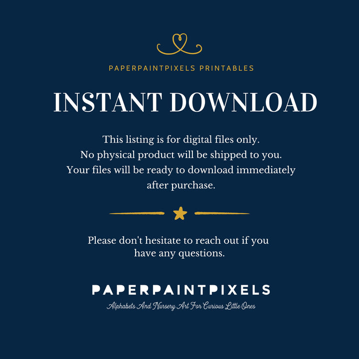 The Sweetheart Alphabet | Instant Download - PaperPaintPixels