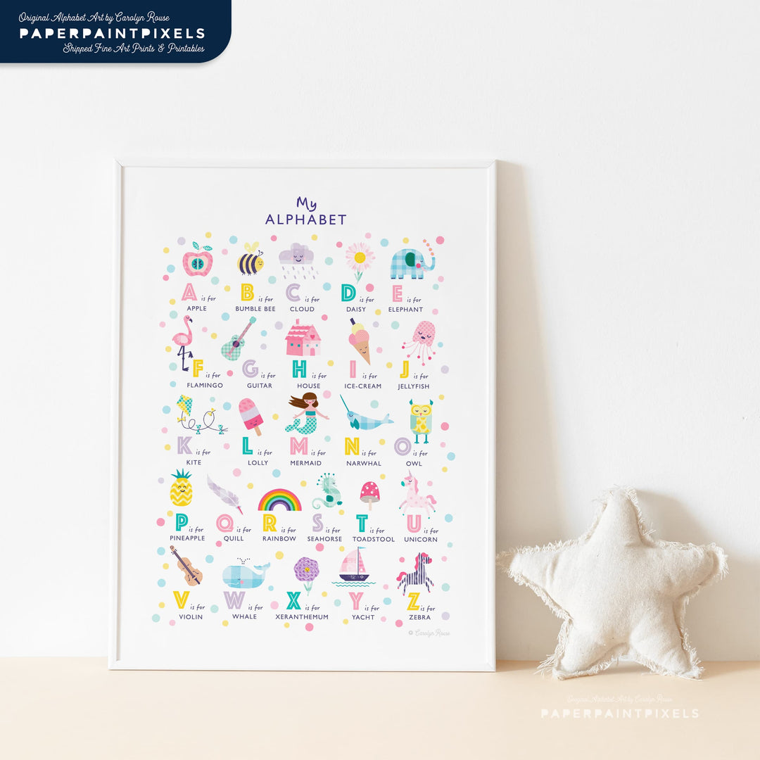 The Sweetheart Alphabet | Instant Download - PaperPaintPixels