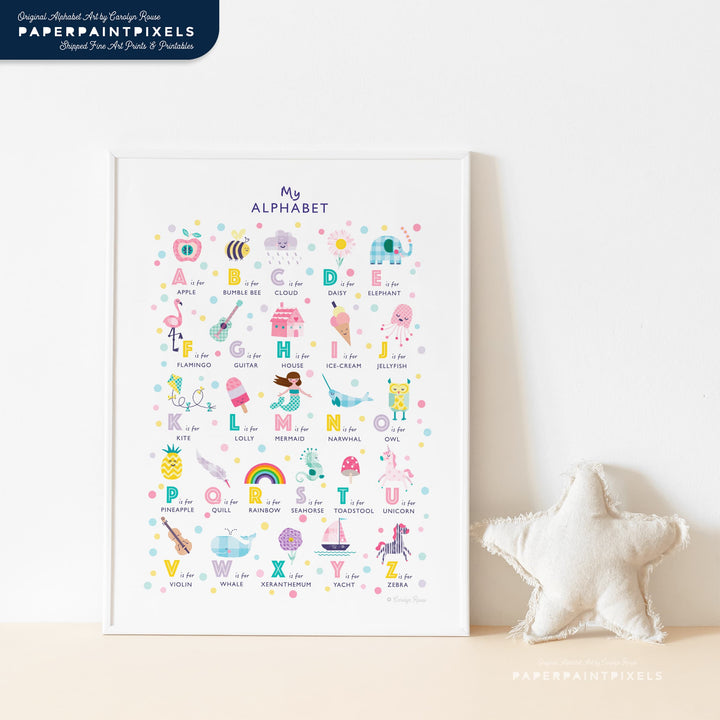 The Sweetheart Alphabet | Instant Download - PaperPaintPixels