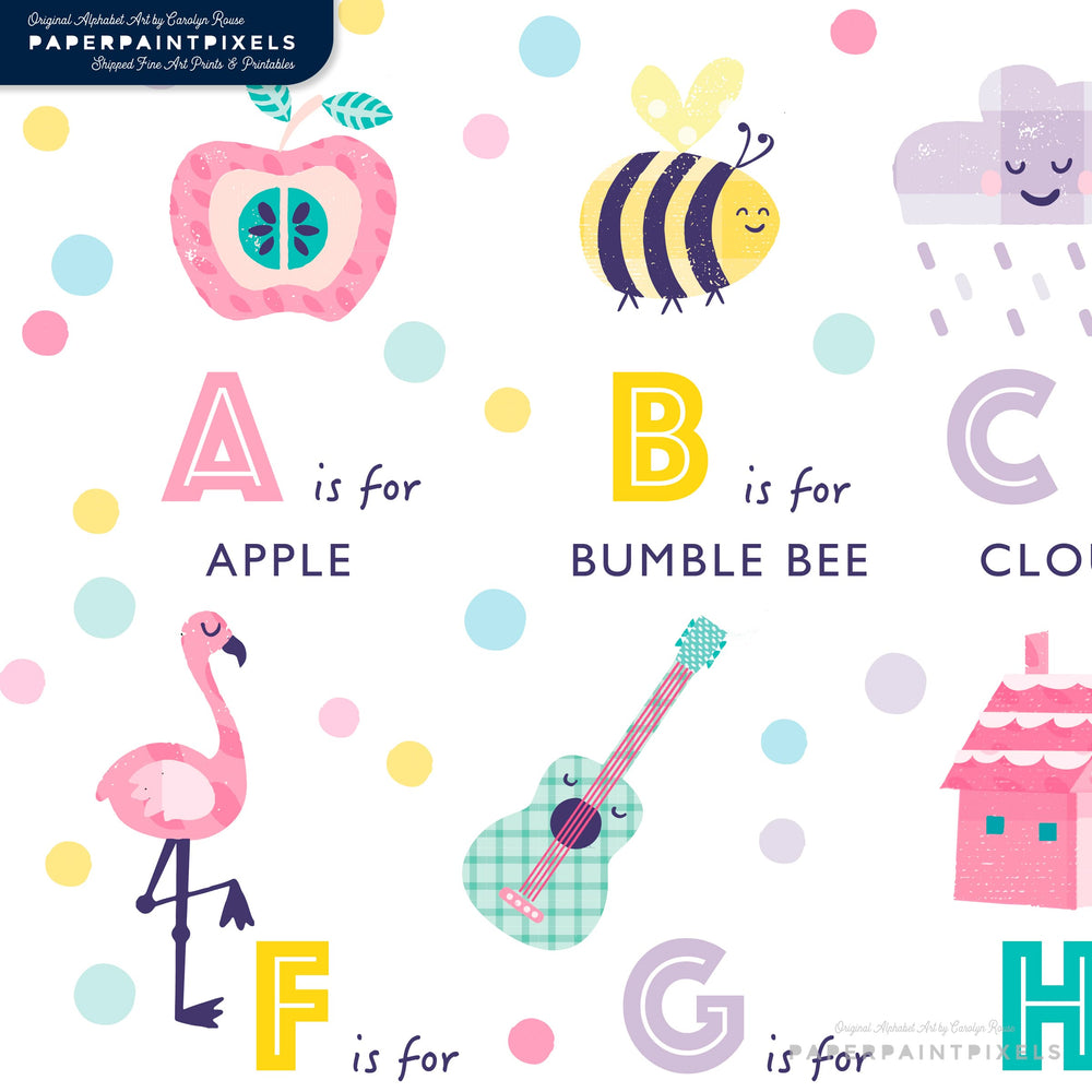 The Sweetheart Alphabet | Instant Download - PaperPaintPixels
