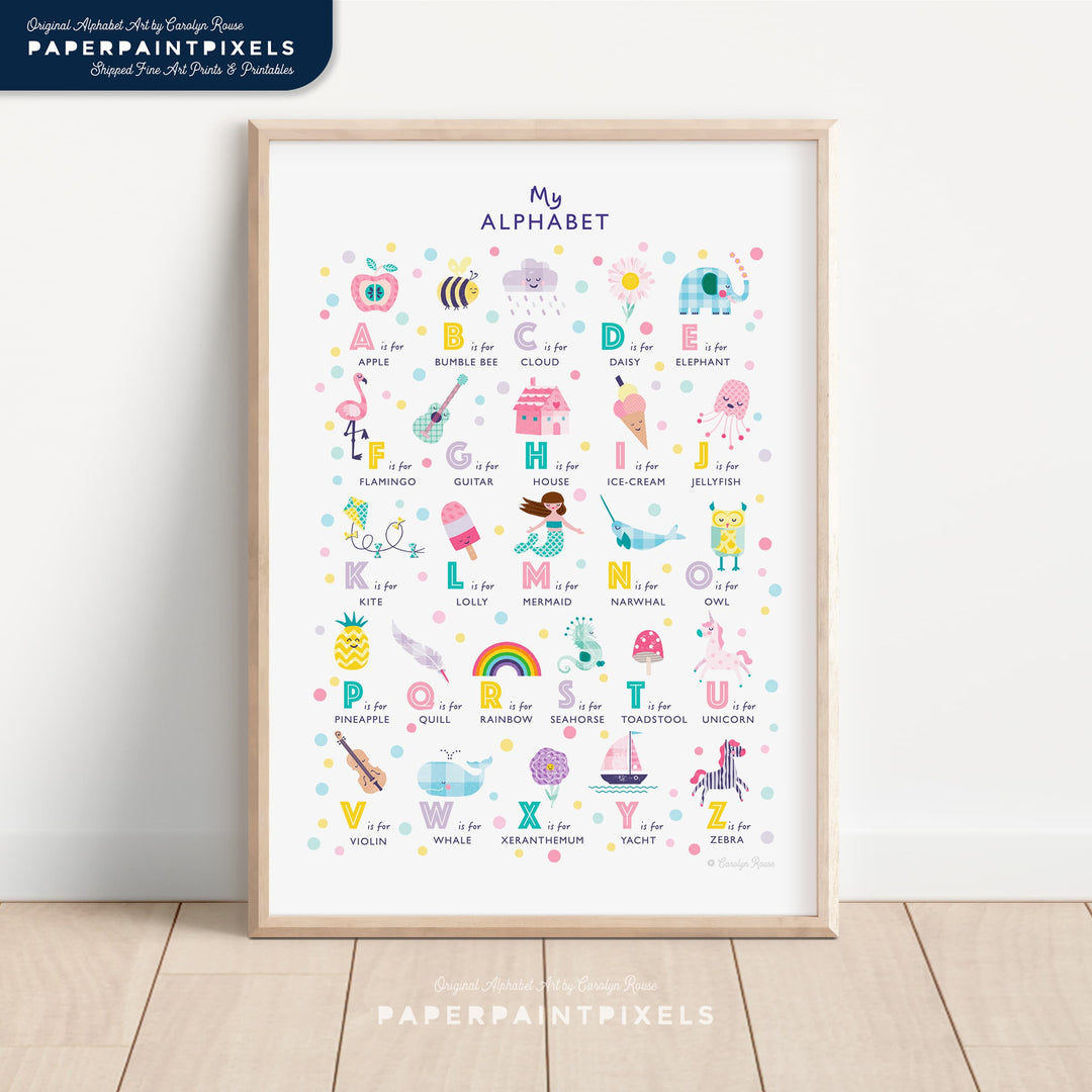 The Sweetheart Alphabet | Instant Download - PaperPaintPixels