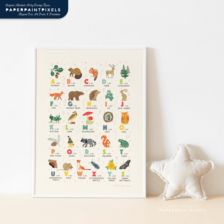 The Whispering Oak Alphabet | Instant Download - PaperPaintPixels