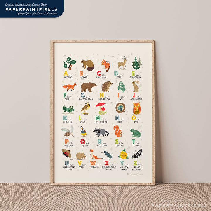 The Whispering Oak Alphabet | Instant Download - PaperPaintPixels