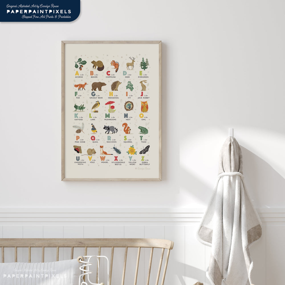 The Whispering Oak Alphabet | Instant Download - PaperPaintPixels