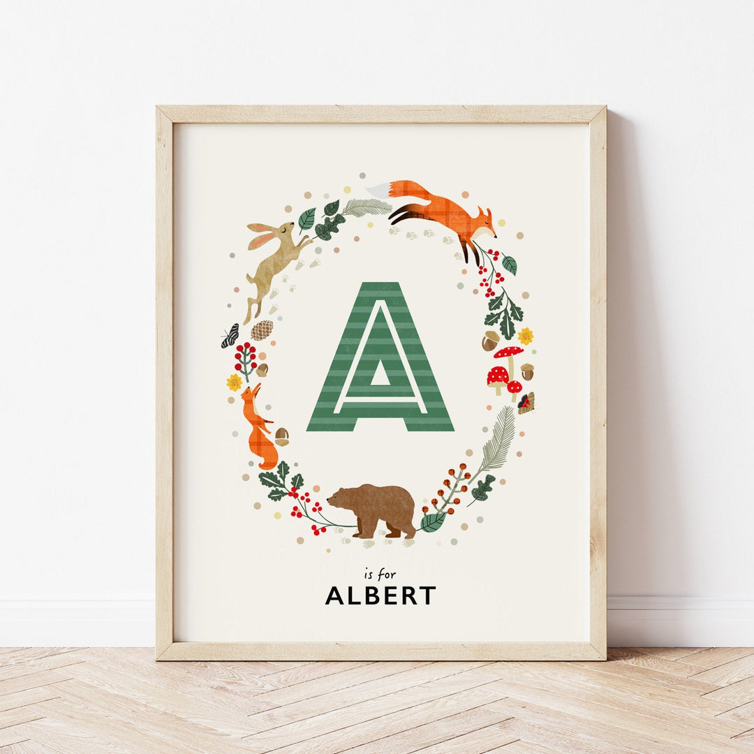 The Whispering Oak Initial Print - PaperPaintPixels