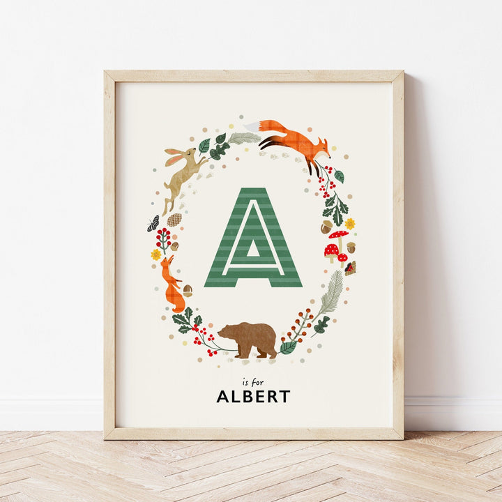 The Whispering Oak Initial Print - PaperPaintPixels