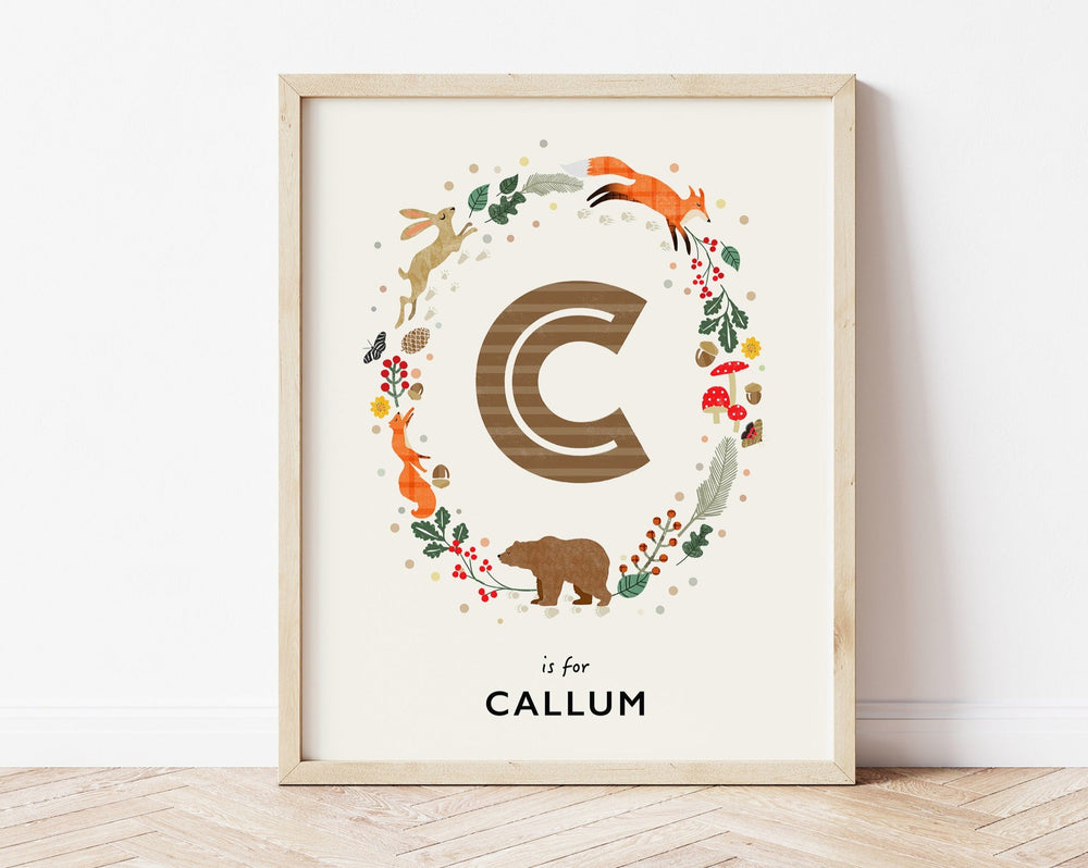 The Whispering Oak Initial Print - PaperPaintPixels