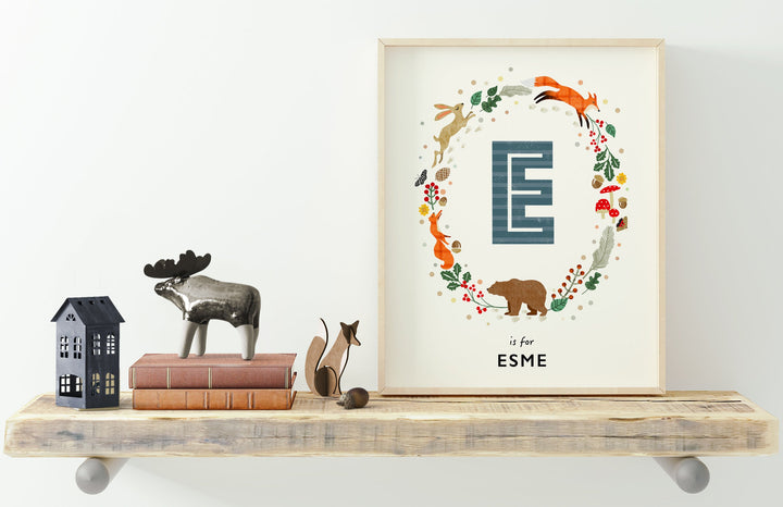 The Whispering Oak Initial Print - PaperPaintPixels