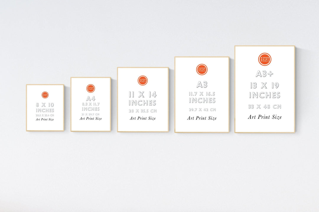 Transport Numbers Nursery Print - PaperPaintPixels
