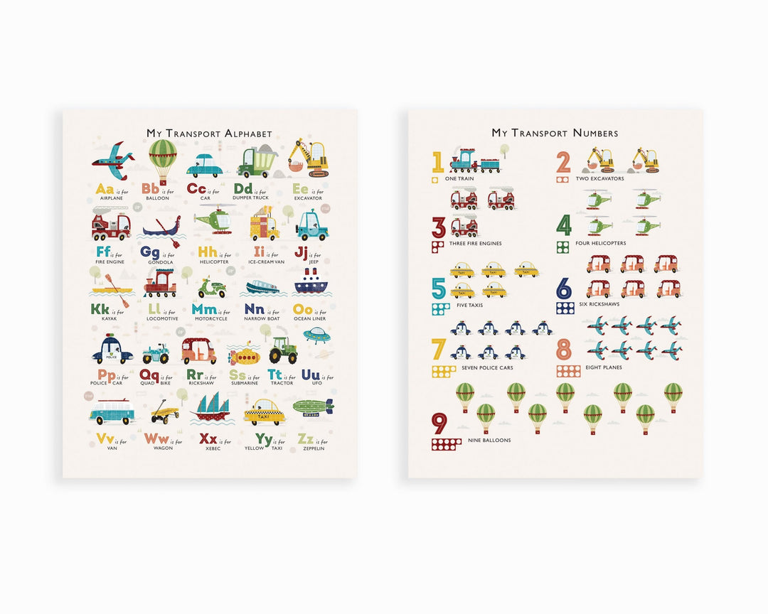 Transport Print Set - PaperPaintPixels