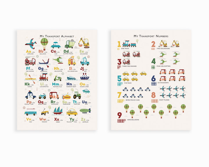 Transport Print Set - PaperPaintPixels