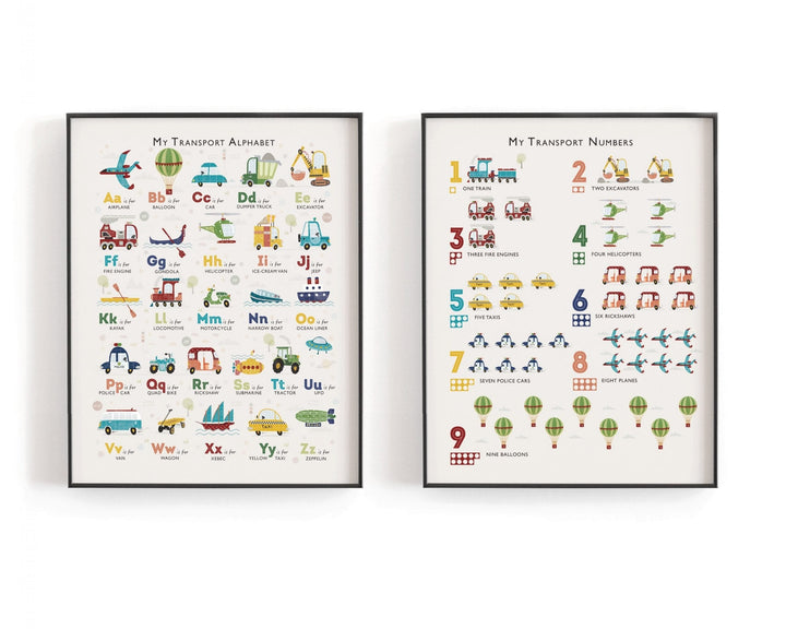 Transport Print Set - PaperPaintPixels