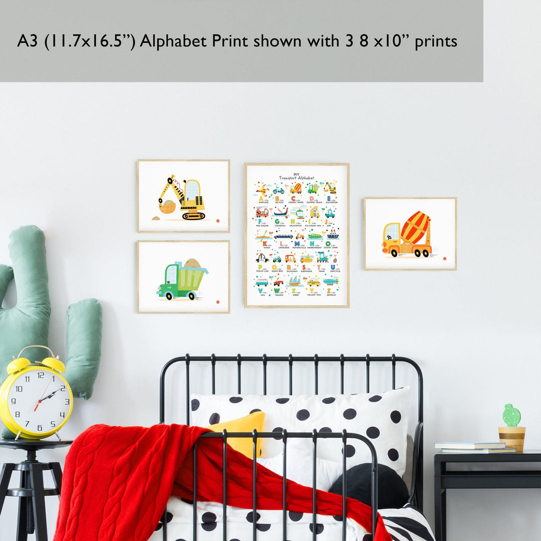 Transport Wall Art Set - PaperPaintPixels