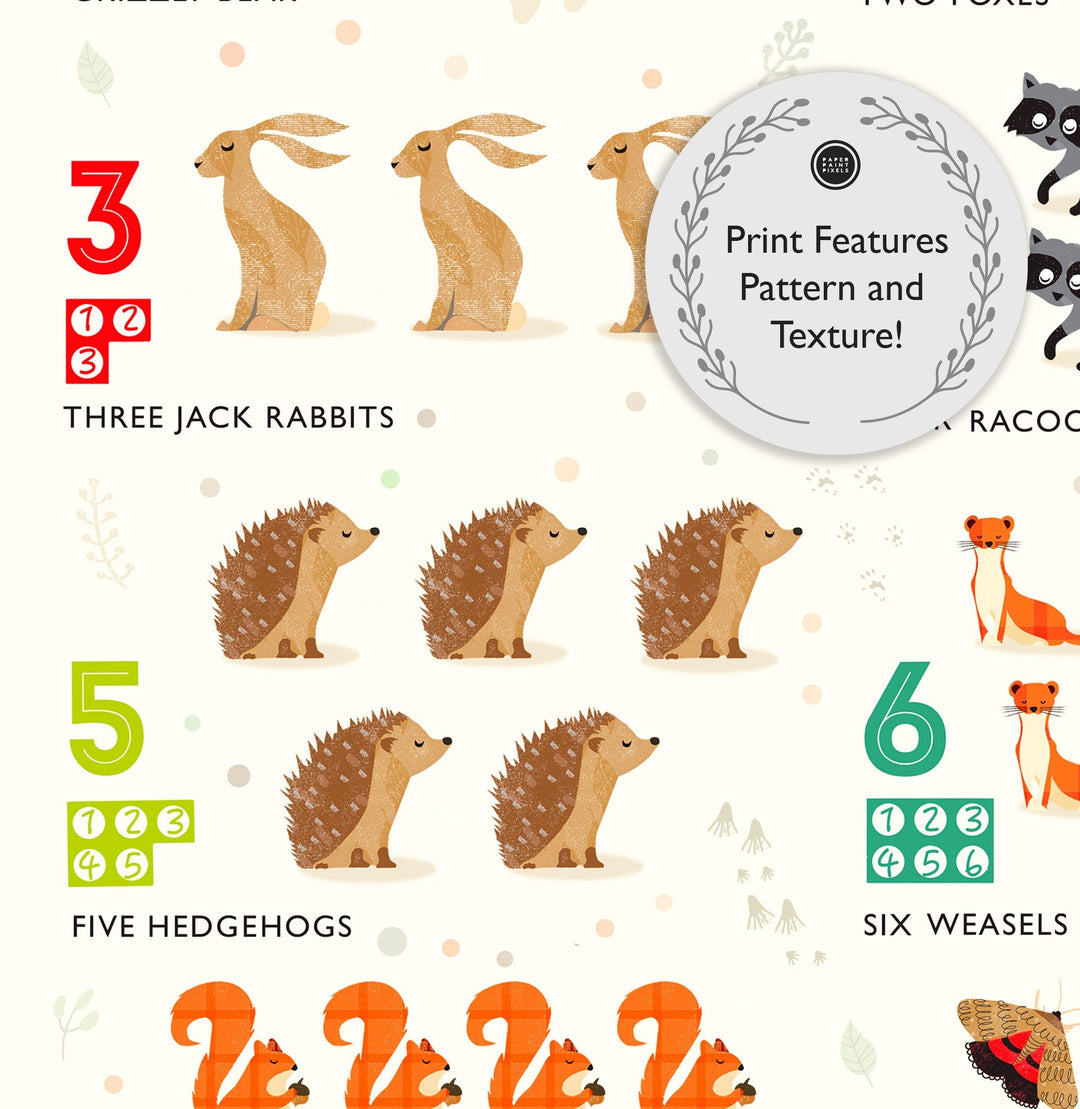 Woodland Alphabet Print Set - PaperPaintPixels