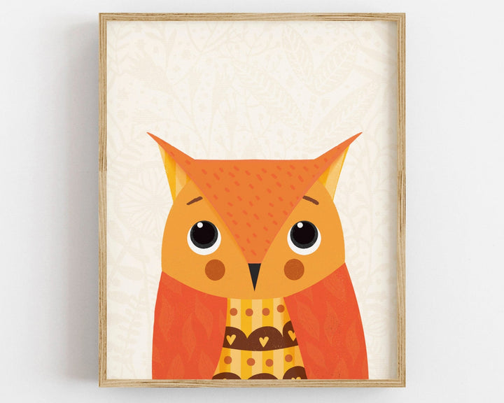 Woodland Nursery Art Prints - PaperPaintPixels